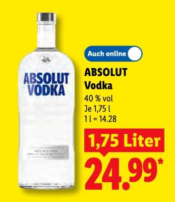 Absolut Vodka*