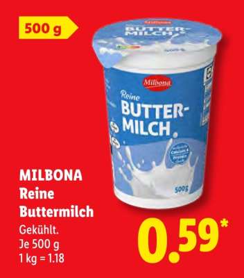 Milbona Reine Buttermilch