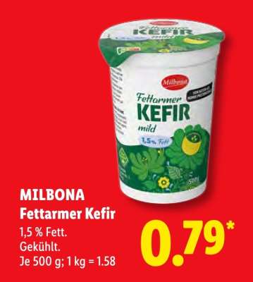 Milbona Fettarmer Kefir