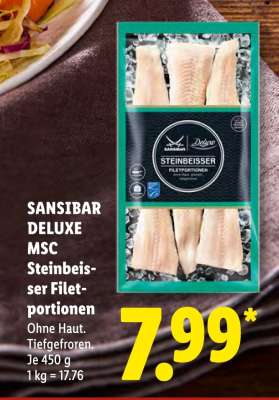 Sansibar Deluxe MSC Steinbeisser Filetportionen