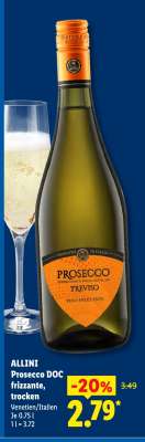 Allini Prosecco DOC frizzante, trocken