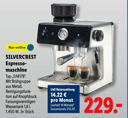 SILVERCREST Espressomaschine