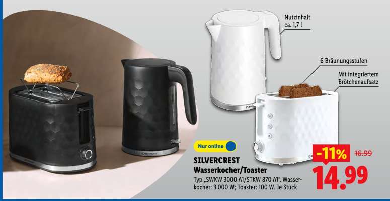 SILVERCREST Wasserkocher/Toaster