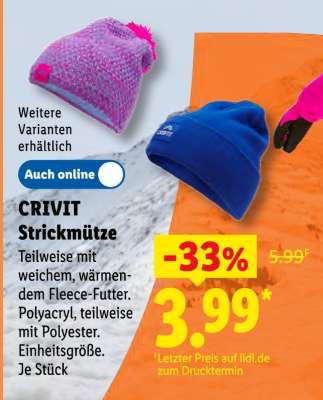 Crivit Strickmütze