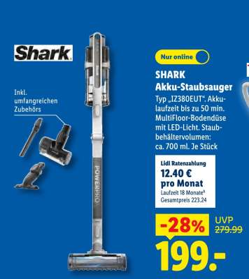 SHARK Akku-Staubsauger