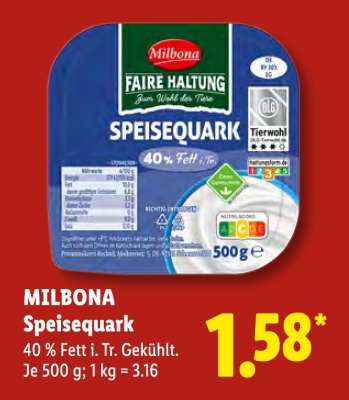 Milbona Speisequark