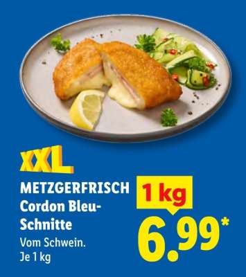 Metzgerfrisch Cordon Bleu-Schnitte