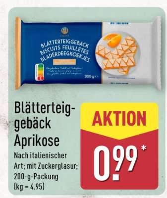 Blätterteiggebäck Aprikose