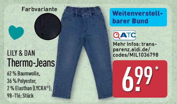 LILY & DAN Thermo-Jeans