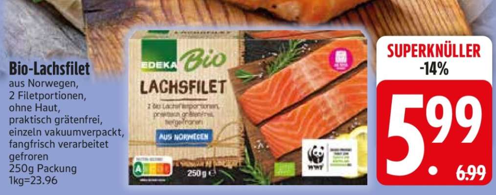 Bio Lachsfilet