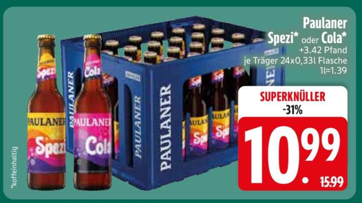 Paulaner Spezi oder Cola