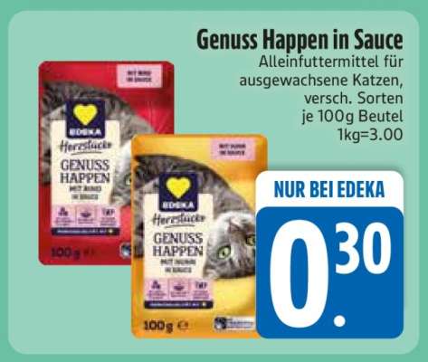 Genuss Happen in Sauce