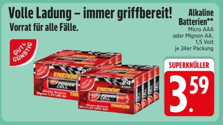 Alkaline-Batterien