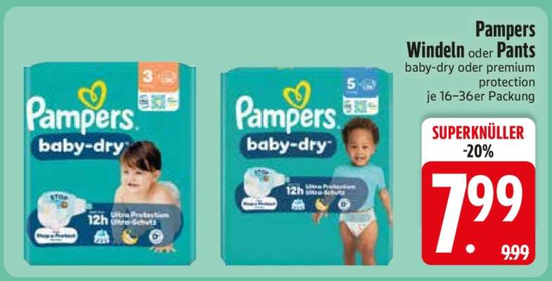 Pampers Windeln oder Pants