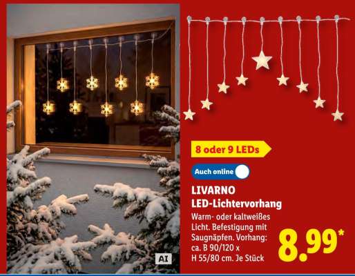 LIVARNO LED-Lichtervorhang