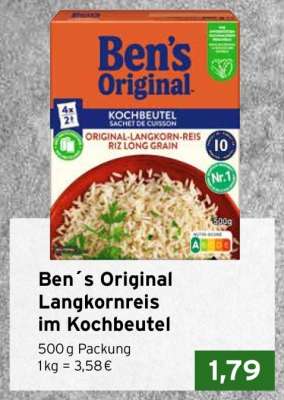 Ben´s Original Langkornreis im Kochbeutel