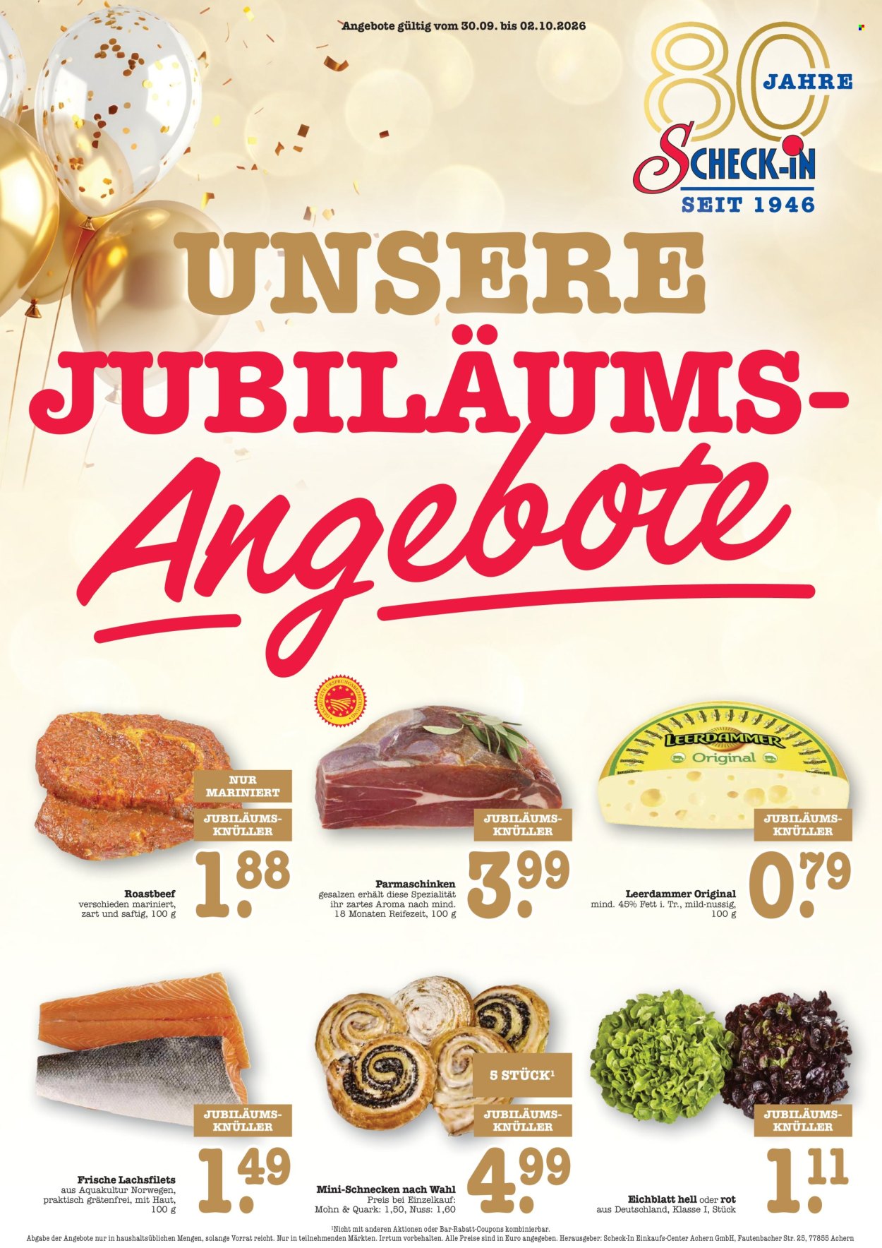 Scheck-in Prospekte  - 28.09.2026 - 2.10.2026. Seite 1