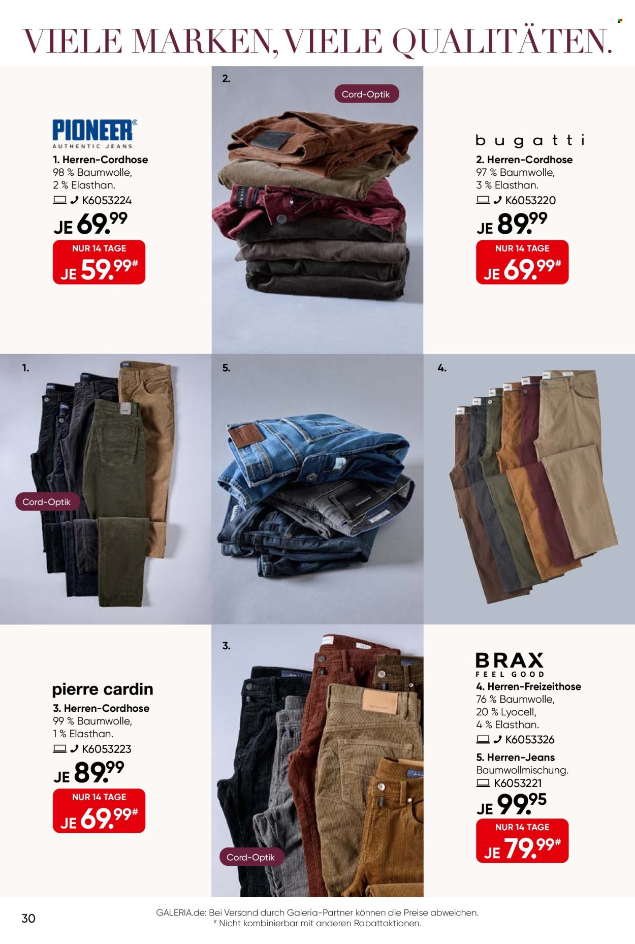GALERIA Karstadt Kaufhof Prospekte  - 28.09.2026 - 11.10.2026. Seite 30