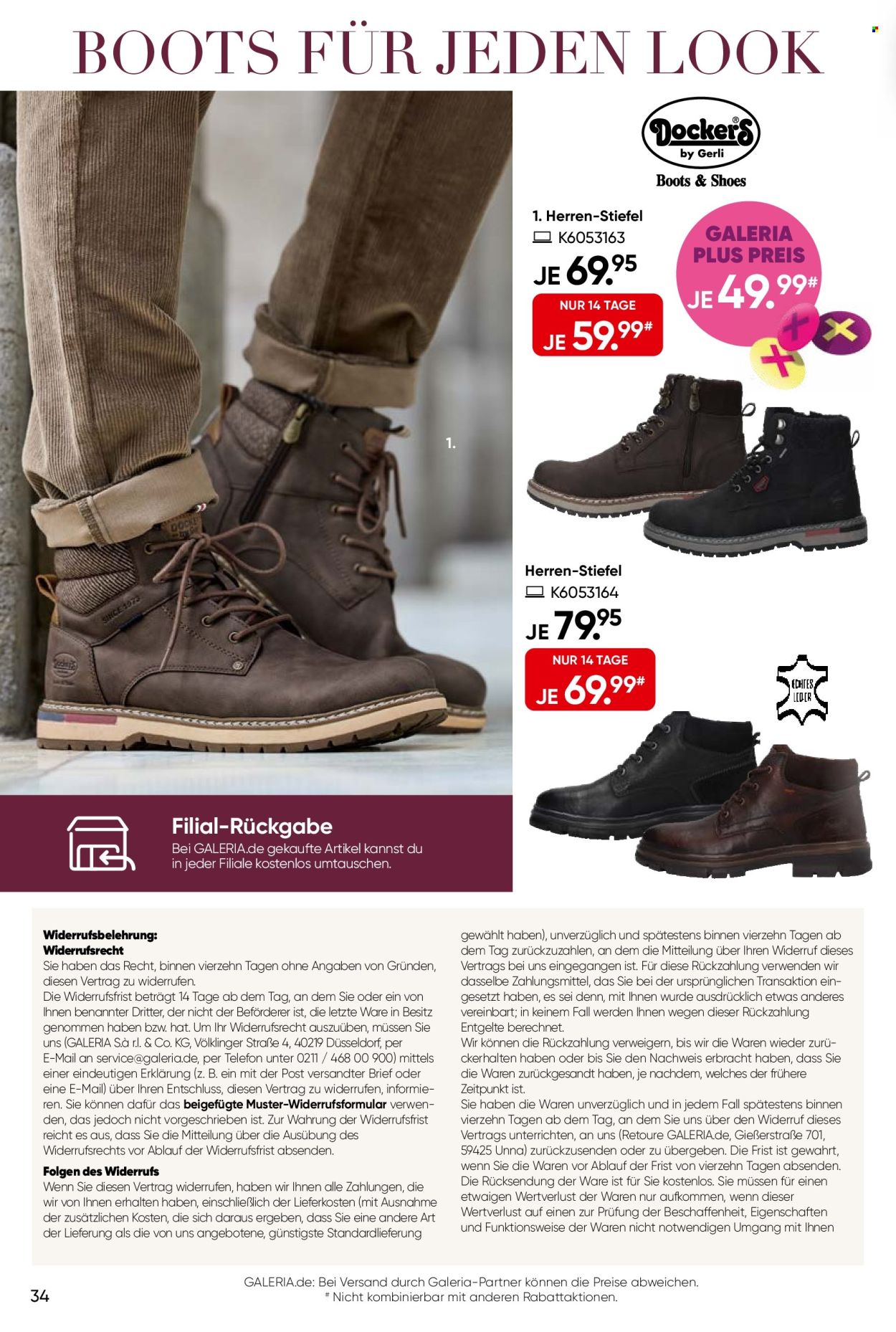 GALERIA Karstadt Kaufhof Prospekte  - 28.09.2026 - 11.10.2026. Seite 34