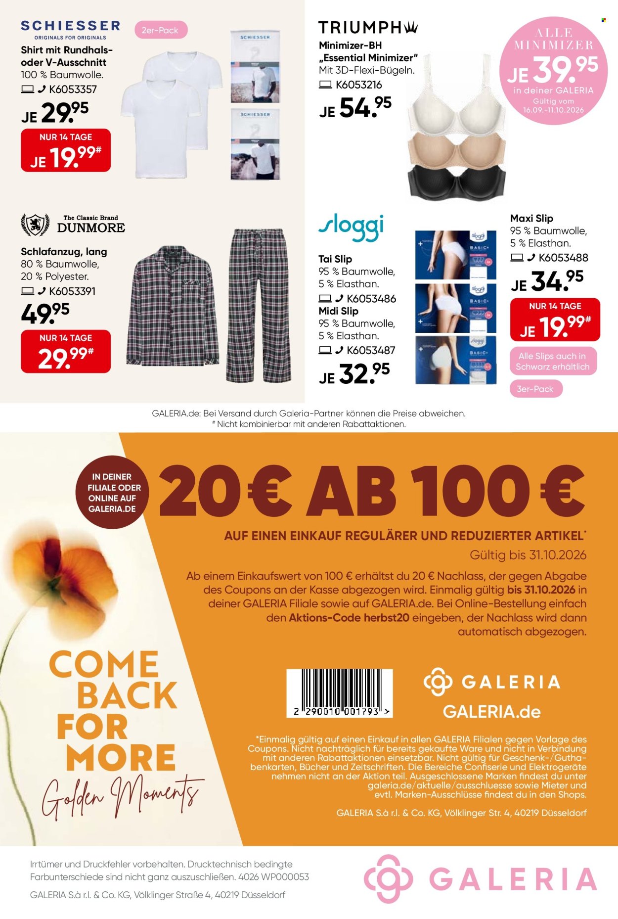 GALERIA Karstadt Kaufhof Prospekte  - 28.09.2026 - 11.10.2026. Seite 44