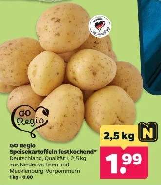 GO Regio Speisekartoffeln festkochend