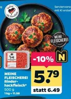 Meine Fleischerei Rinderhackfleisch*