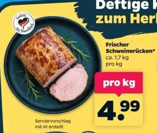 Frischer Schweinerücken