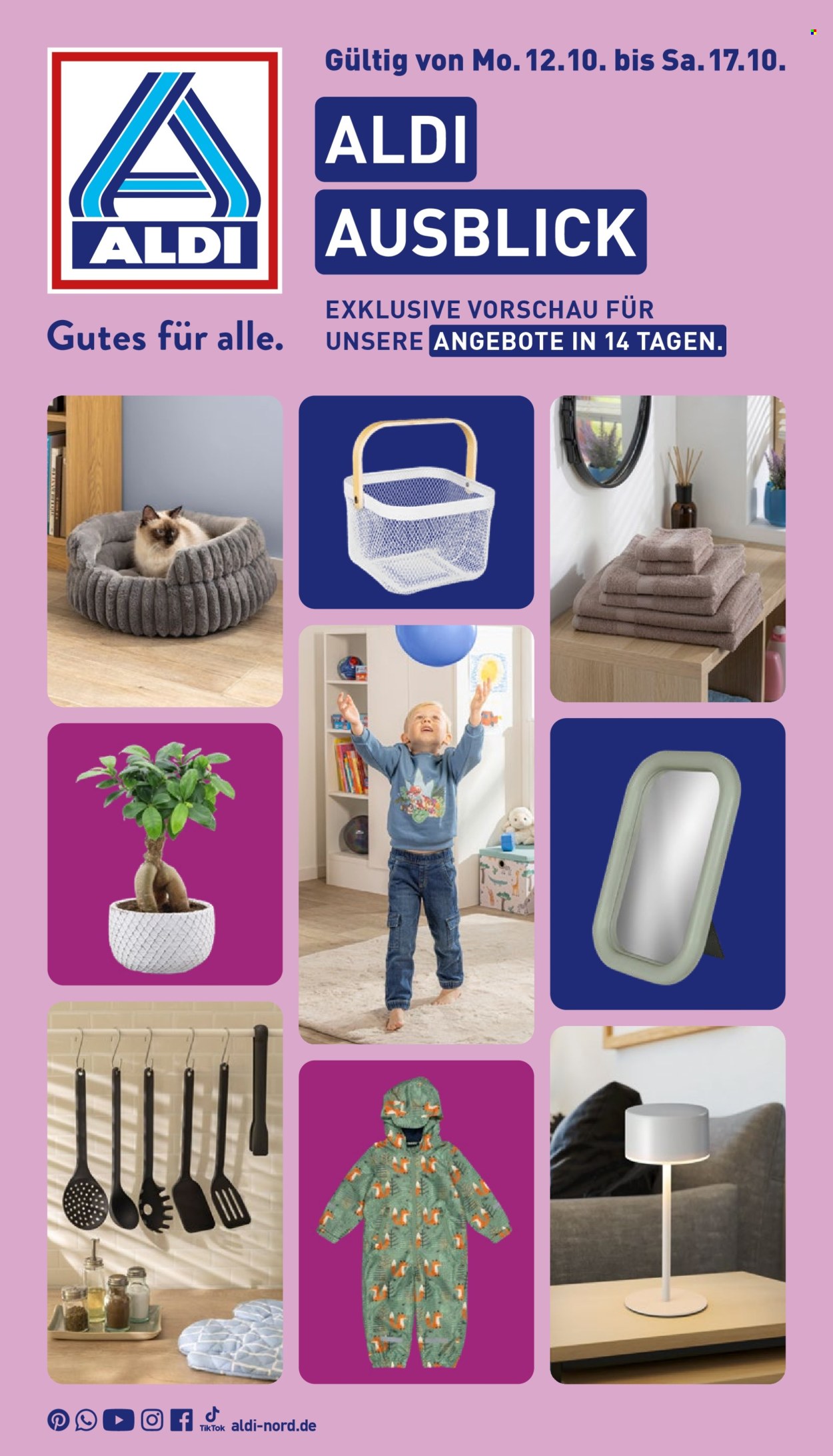 ALDI Nord Prospekte  - 12.10.2026 - 17.10.2026. Seite 1