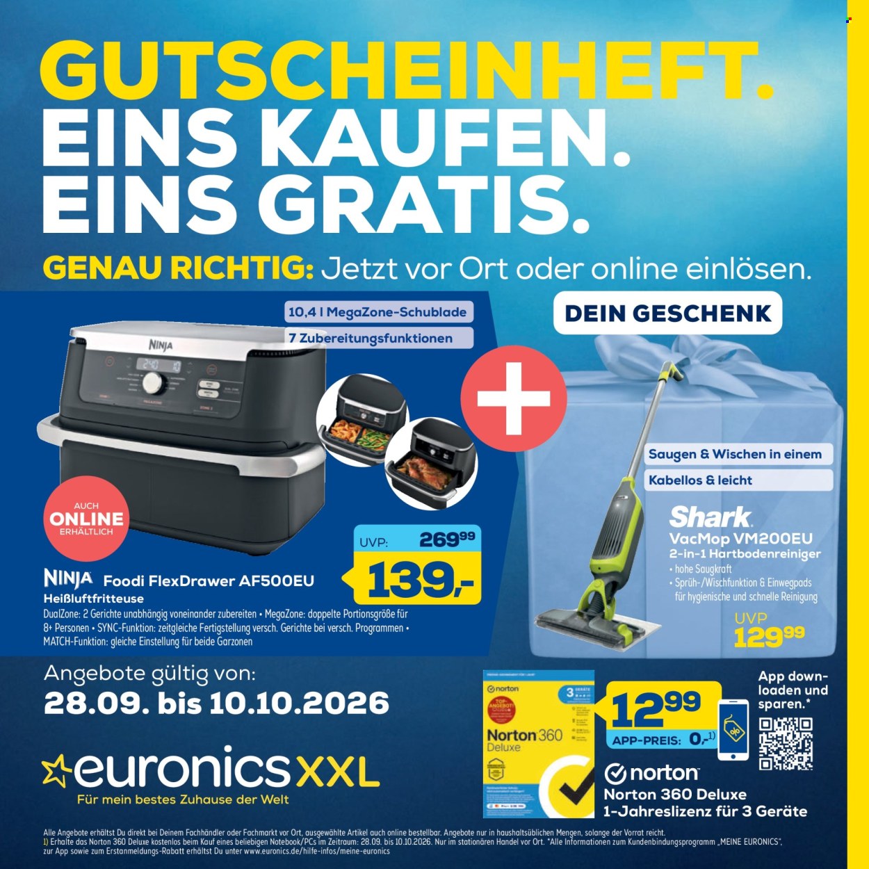 Euronics Prospekte  - 28.09.2026 - 10.10.2026. Seite 1