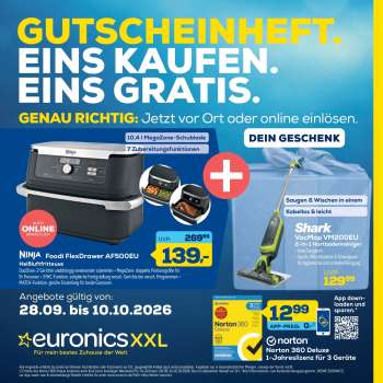 Prospekte Euronics - 28.09.2026 - 10.10.2026.