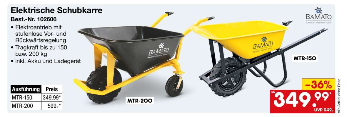 elektrische Schubkarre MTR-150