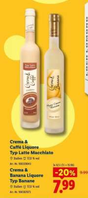 Crema & Banana Liqueur Typ Banane