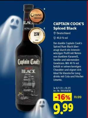 CAPTAIN COOK’S Spiced Black