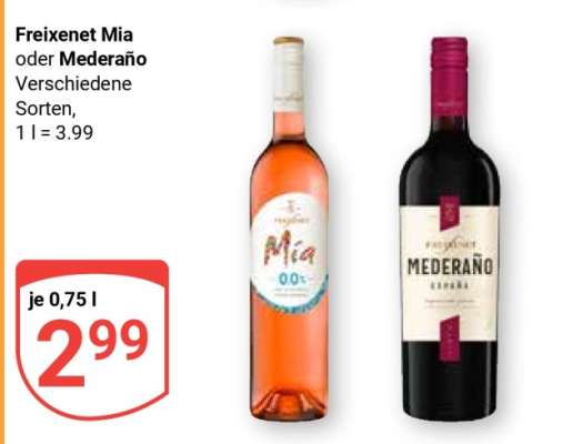 Freixenet Mia oder Mederaño