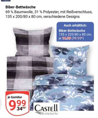 Biber-Bettwäsche