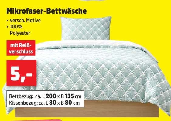 Mikrofaser- Bettwäsche