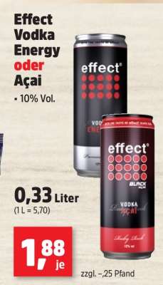 Effect Vodka Energy oder Açai