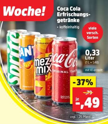 Coca Cola Erfrischungsgetränke