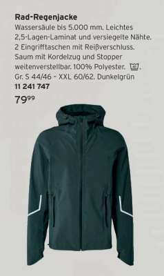 Rad-Regenjacke