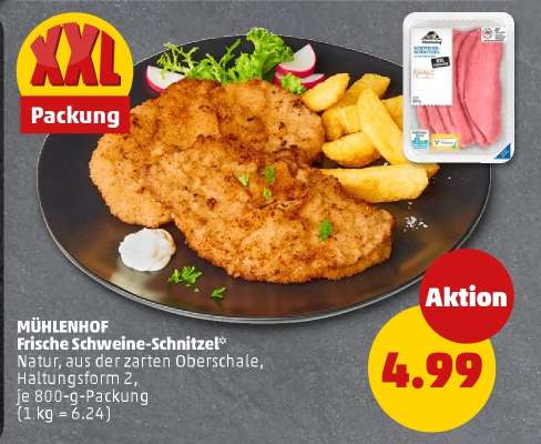 MÜHLENHOF Frische Schweine-Schnitzel