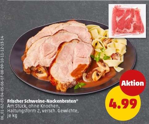Frischer Schweine-nackenbraten