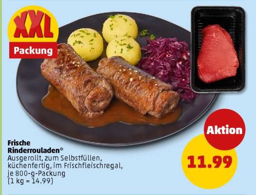 Frische Rinderrouladen