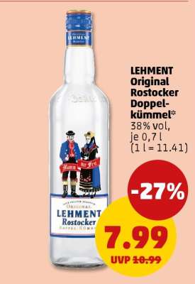 LEHMENT Original Rostocker Doppel-kümmel