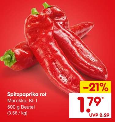 Spitzpaprika rot*