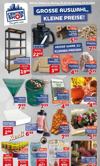 Prospekte CENTERSHOP - 5.10.2026 - 10.10.2026.
