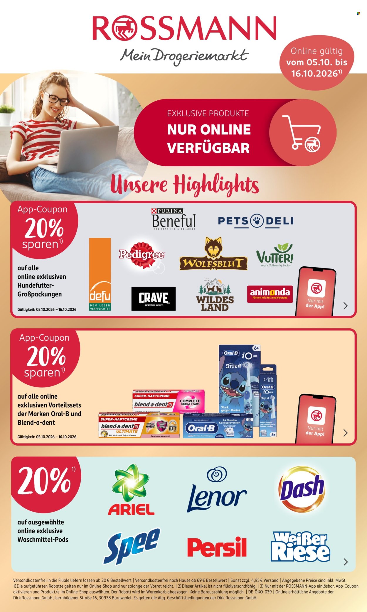 Rossmann Prospekte  - 5.10.2026 - 16.10.2026. Seite 1