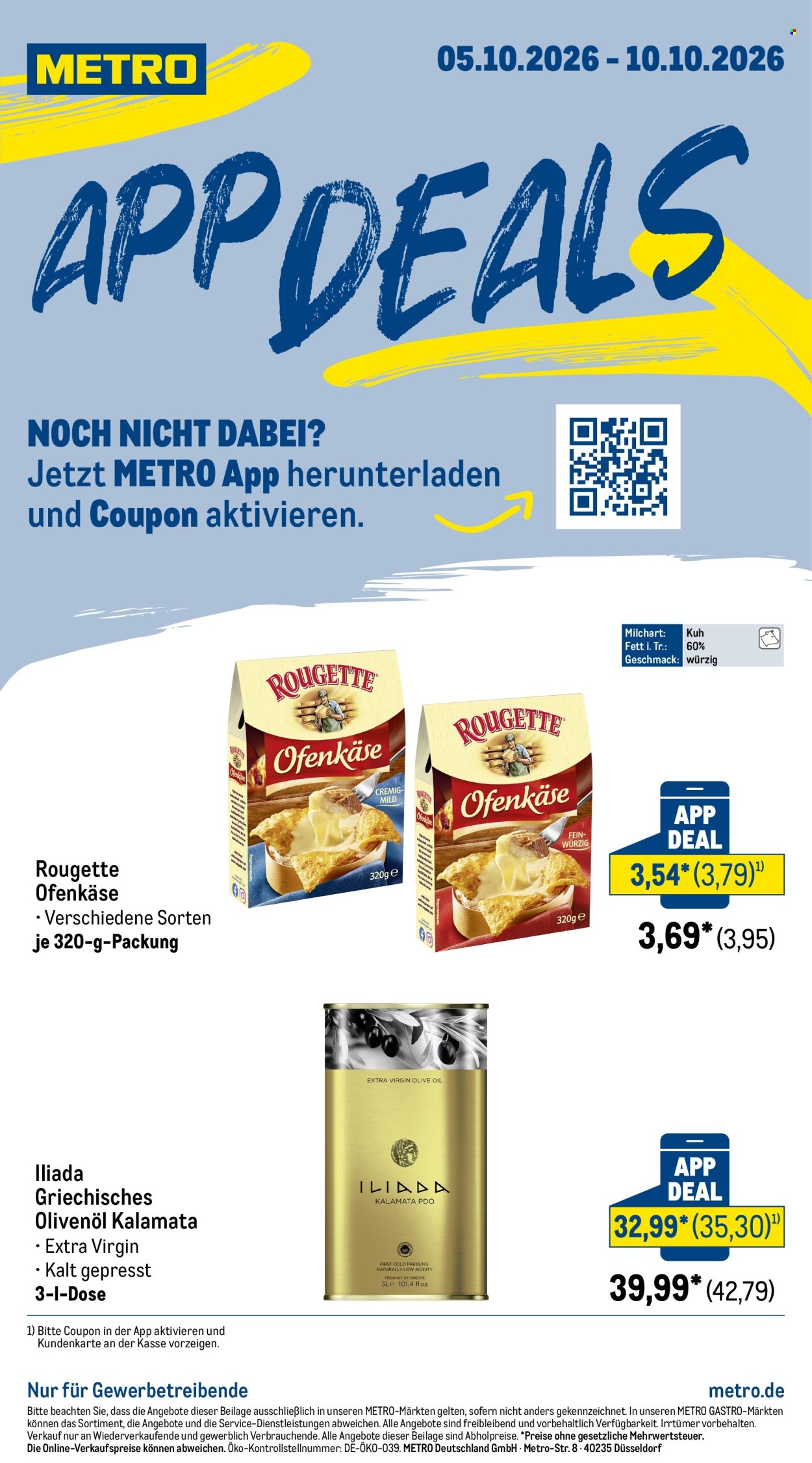 Metro Prospekte  - 5.10.2026 - 10.10.2026. Seite 1