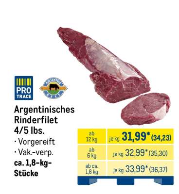 Argentinisches Rinderfilet