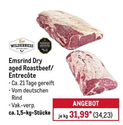 Emsrind Dry aged Roastbeef/Entrecôte
