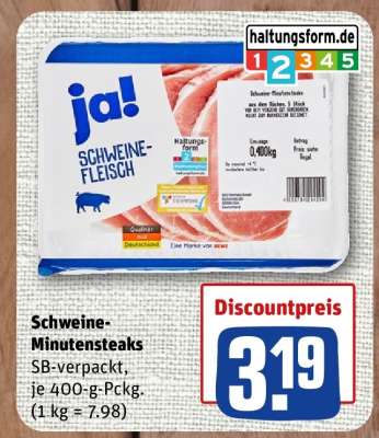 ja! SCHWEINE-FLEISCH